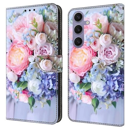 Wonderland Samsung Galaxy S25 flip-etui - Fargerik Blomst
