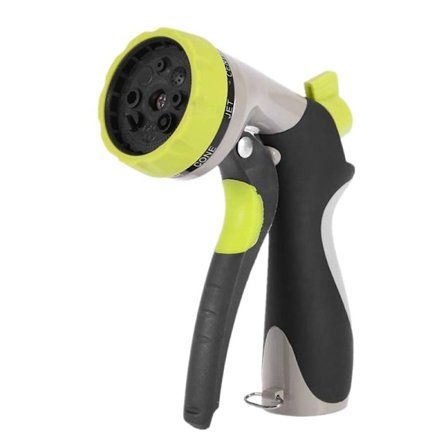 Hageslange Spray Pistol Tommelkontroll, Heavy Duty Metall Vannslange Spray Pistol, Ingen Lekkasje Høytrykks Spraydyse for Planter Vanning, Rengjøring,