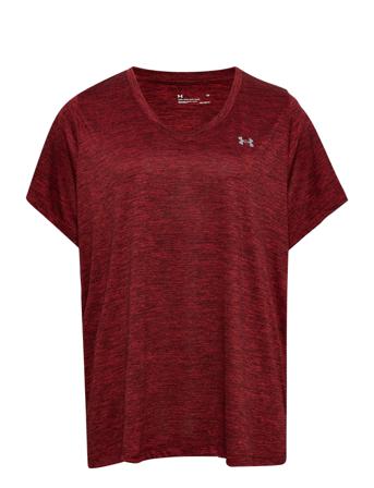 Ua Tech Twist Ssv& T-shirt Top Burgundy Under Armour