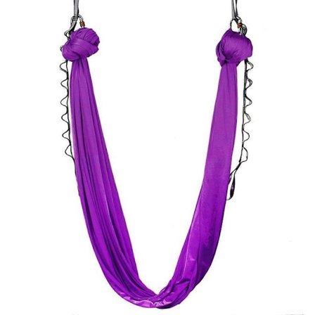 Aerial Yoga Hengekøye 2.8m Bred Yoga Hengekøye Hjem Innendørs Fikset Tau Hengende Stoff Passer for Alle