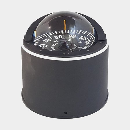 Riviera piedestal kompass White Star 5", svart
