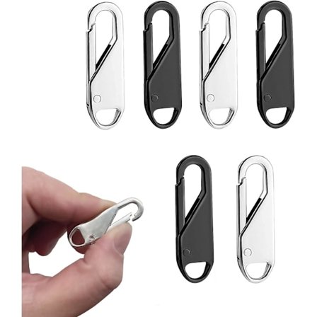 Lynlås træk - Opgraderet lynlås træk udskiftning tags snor forlængelse (6 stk)