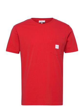 Square Pocket T-Shirt T-shirts Short-sleeved Rød Makia