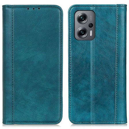 Äkta läder Xiaomi Poco X4 GT / Xiaomi Redmi Note 11T Pro / Xiaomi Redmi Note 11T Pro Plus fodral med magnetisk stängning