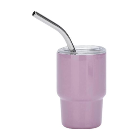 Rostfritt Stål Tumbler Shot Glas med Sugrörslock 3 Oz Färgad Isolerad Mugg för Cocktails Juicer Kaffe Multifunktionell Design för Fester Picknickar 