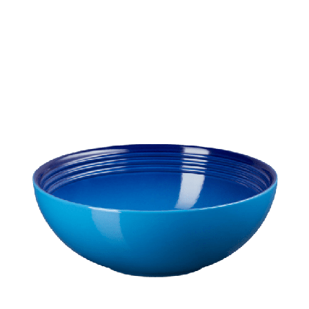 Le Creuset Serveringsskål Signature Azure Blue Serveringstillbehör Blå 24 CM