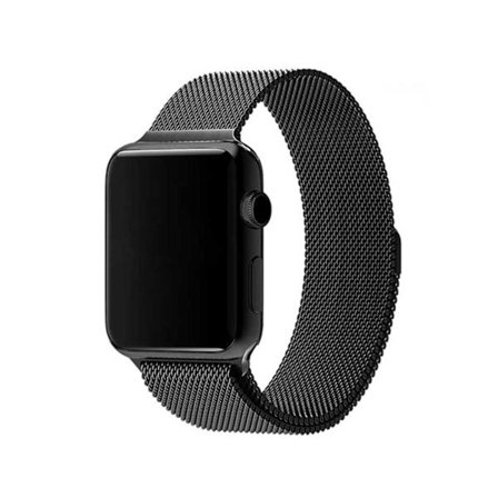 Klockarmband Apple Watch 9 1/2/3/4/5/6/SE (mörkgrå) Milanese 38/40