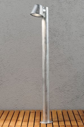 Konstsmide - TRIESTE lyktstolpe kort - Silver - Pollare - Från Homeroom