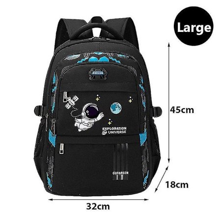 Barn skolväskor vattentäta ryggsäckar sidöppning pojkskolryggsäck skolväska för barn grundskolestudent mochilas(E-l-inte framtill öppen)