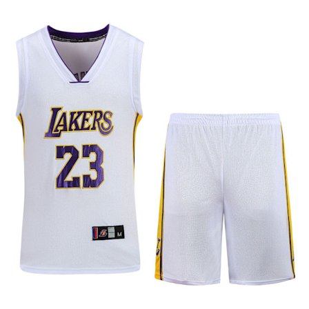 #23 Lebron James Basketball Jersey Set Lakers Uniform for Kids
