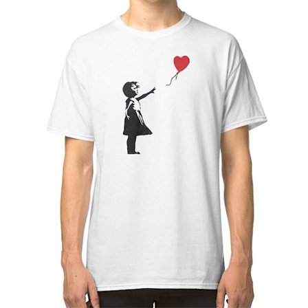 Banksy - Pige med Ballon T-shirt