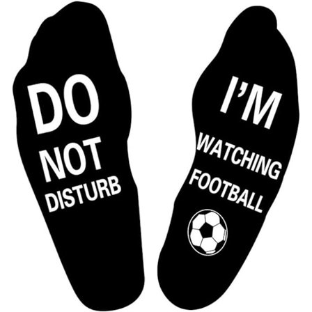 Älä häiritse Katson jalkapalloa tai rugbysukat Uutuus Hauskat miesten sukat Naisten Rugby-jalkapallon ystäville Lahjat...