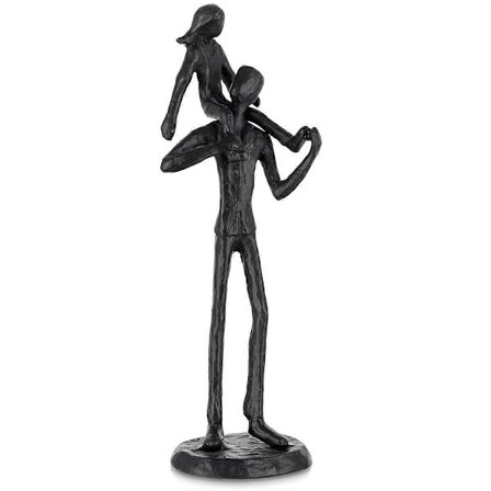 Pappa Gaver Fra Datter - Pappa Datter Jernfigur Far Datter Kjærlighetsskulptur Dekorasjon for F