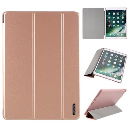 AMORUS iPad 10.2 2019/2020/2021 Fodral Tri-Fold Roséguld