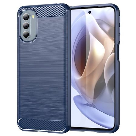 Carbon Flex Motorola Moto G41 / Motorola Moto G31 skal - Blå