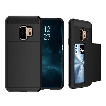 Samsung Galaxy S9 Plus korttipaikallinen suojakuori - Musta