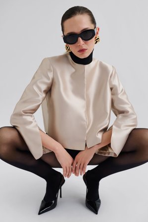 Malina - Ruthie blus - S - Soft Beige