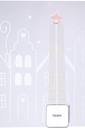 Jotex - Windo dekorasjon hus Hvit - Kjøp Dekorativ julebelysning hos Jotex