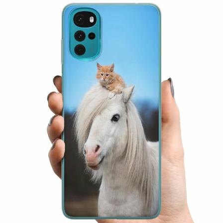 Motorola Moto G22 Tpu Mobilskal Häst & Katt