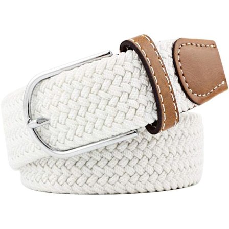 Flerfarget Elastisk Vevd Belte Casual Flettet Stretchbelte