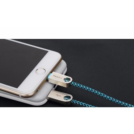 ROCK Zink Alloy Nylon Braided Lightning kabel 180cm