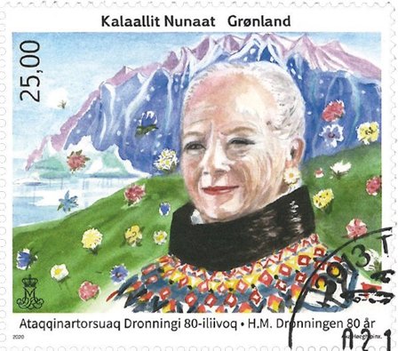 Grønland - Dr. Margrethe 80 år - Stemplet sæt