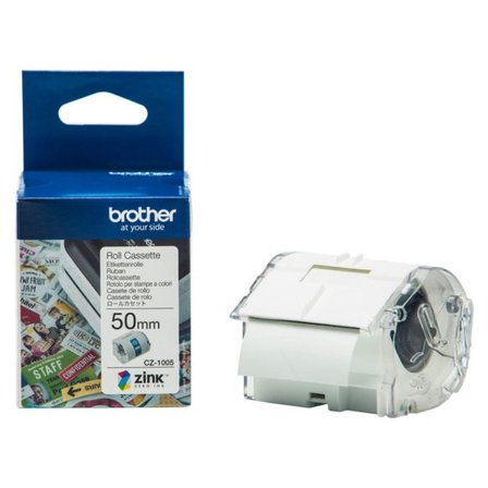 BROTHER Etikett CZ1005 50mm - Lyreco - Kontorsmaskiner - Etikettskrivare och etiketter - Etiketter - Brother