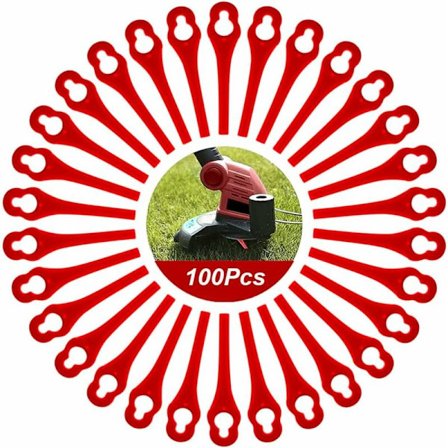 Set med 100 erstatningsplastblader for Florabest LIDL FRTA 20 A1, FAT 18B3, FRT18A kanttrimmer
