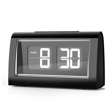 Automaattinen kääntävä herätyskello himmentimellä - Am/pm muoto - Sisätiloihin, toimistoon, sisustukseen, vatsalihakseen, automaattinen kääntökello