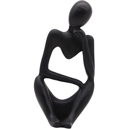 Tænkeren Statue, Resin Tænker Abstrakt Skulptur Statue Moderne Karakter
