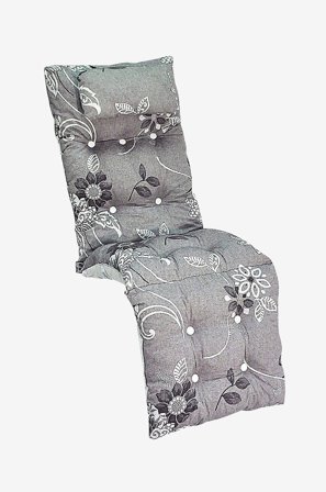 Fritab - Pude til Baden Baden , flock - Grå - Hynder til solstole & solsenge - Fra Homeroom