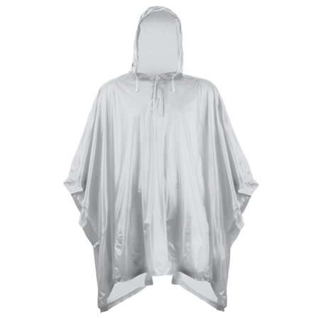 Splashmacs Unisex Vuxen Plast Poncho / Regnrock En Storlek Silver