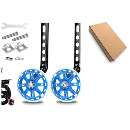 Barncykelstödhjul 12-20 tum universalfäste skydd balanshjul blinkande hjul