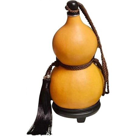 Bærbar Hip Flask med Kvast Tau Kalebassformet Hip Flask Stor Kapasitet Kalebass Hip Flask Egnet for Utendørs Reise Bursdag 500ml - Perfet