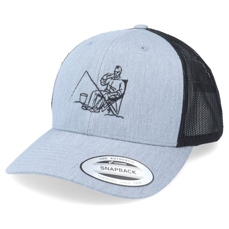 Skillfish - Grå trucker Keps - Beer Fishing Heather Grey/Black Trucker @ Hatstore