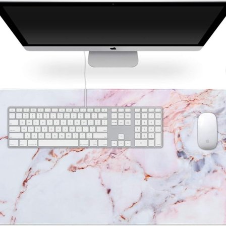 Skrivbordsunderlägg, utökad spelmusmatta, tangentbord, bärbar dator