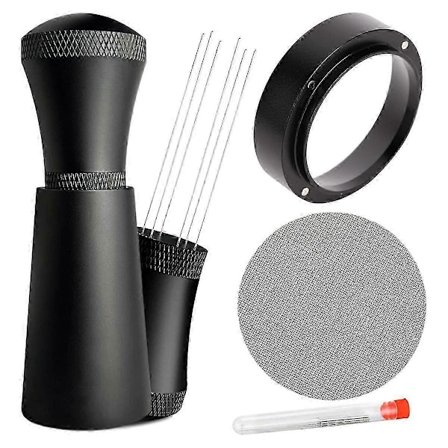 58mm WDT Verktøy Puck Screen Espresso Doseringstrakt Rustfritt Stål Nåler Kaffe Rører Distribusjonsverktøy