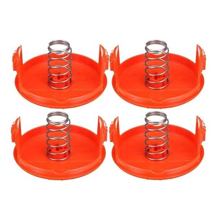 Trimmerspoledæksel til Black+Decker RC-100-P - 4-pak med fjedre