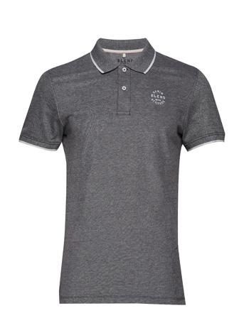 Bhnate Poloshirt Polos Short-sleeved Grå Blend
