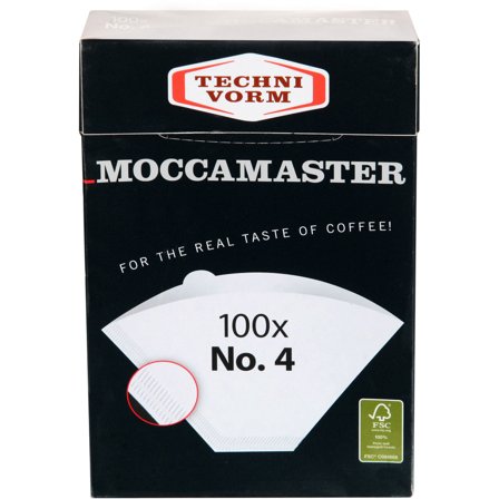 Moccamaster Kaffefilter storlek 1x4 100 st | Kaffe > Kaffereservdelar & Rengöring > Kaffefilter | Bagaren och Kocken