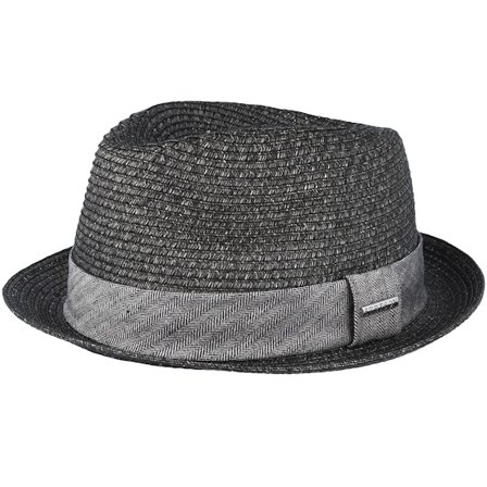 Stetson - Negro straw Sombrero - Trilby Toyo Black Straw @ Hatstore