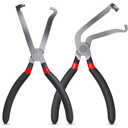 2-pakke Auto Elektrisk Koblingsverktøy Sett - Rett & 60° Vinkel for All Rekkevidde - Sklisikre Håndtak