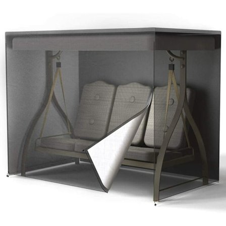 Vattentät 3-sits trädgårdsgungaöverdrag, 210D Oxford Vattentätt Gungstolstält UV-skyddande Överdrag Utomhusgunga, 2