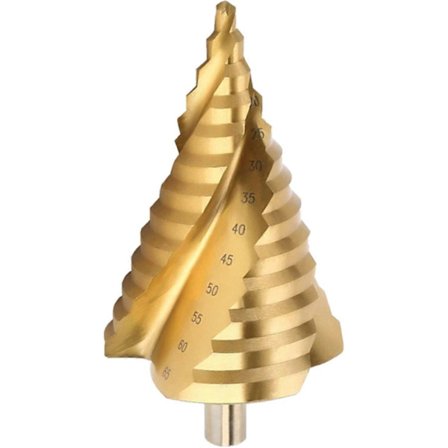 Hss Trinnbor - 6-65 mm Trinnforsenker Spiral Konisk Bor Med Trekantet Skaft For Metallhullboringsverktøy