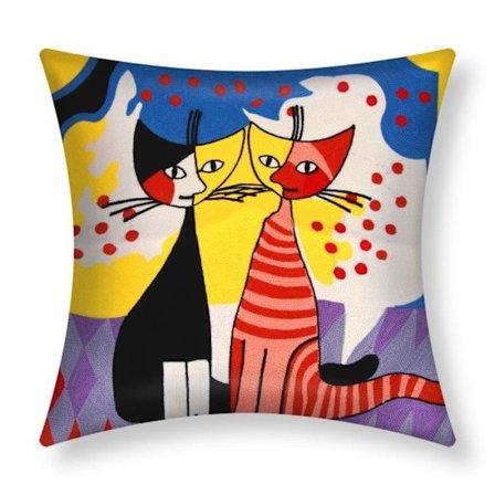 Tyynynpäälliset - AVIZAR - 2 kappaletta - 45x45 cm - Brodattu - Monivärinen - Moderni