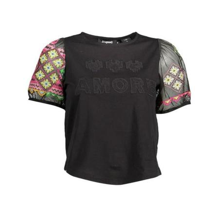 Desigual, T-Shirts Zwart, Dames, Maat:ONE Size