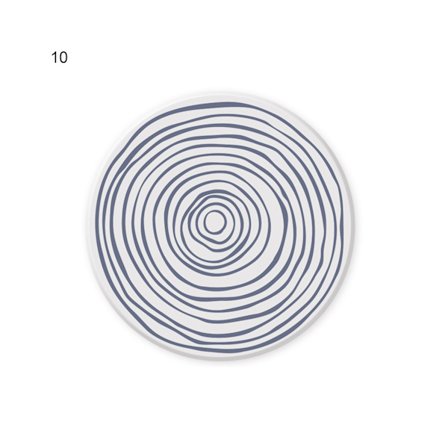 Bra underlägg i diatoméjord med god absorption, elegant abstrakt mönster, 10 cm