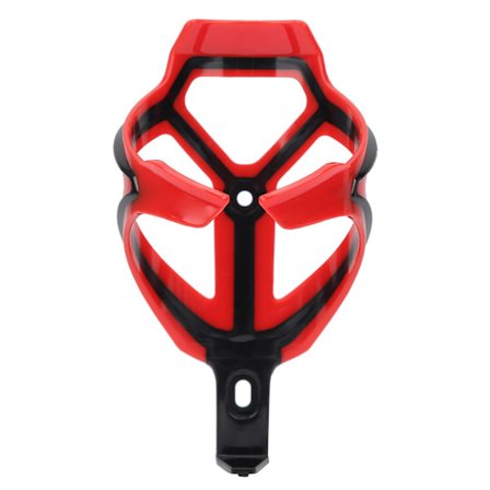 Stilig flaskhållare för landsvägscykel, vattenflaskhållare för mountainbike, cykeltillbehör (Svart Röd)