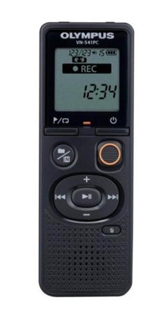 OLYMPUS (OM) VN-541PC, 4GB with alkaline battery, Black, microUSB cable