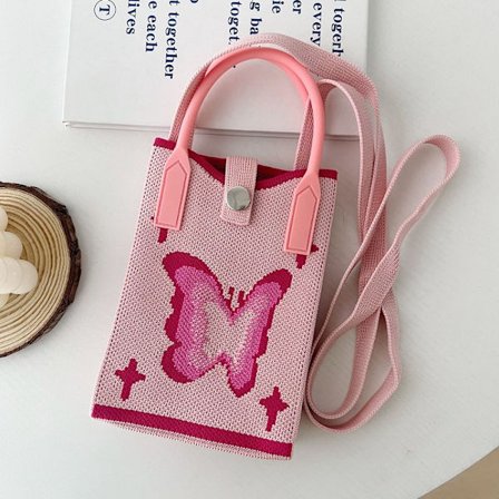 Stickad handväska Knot handledsväska 6 6